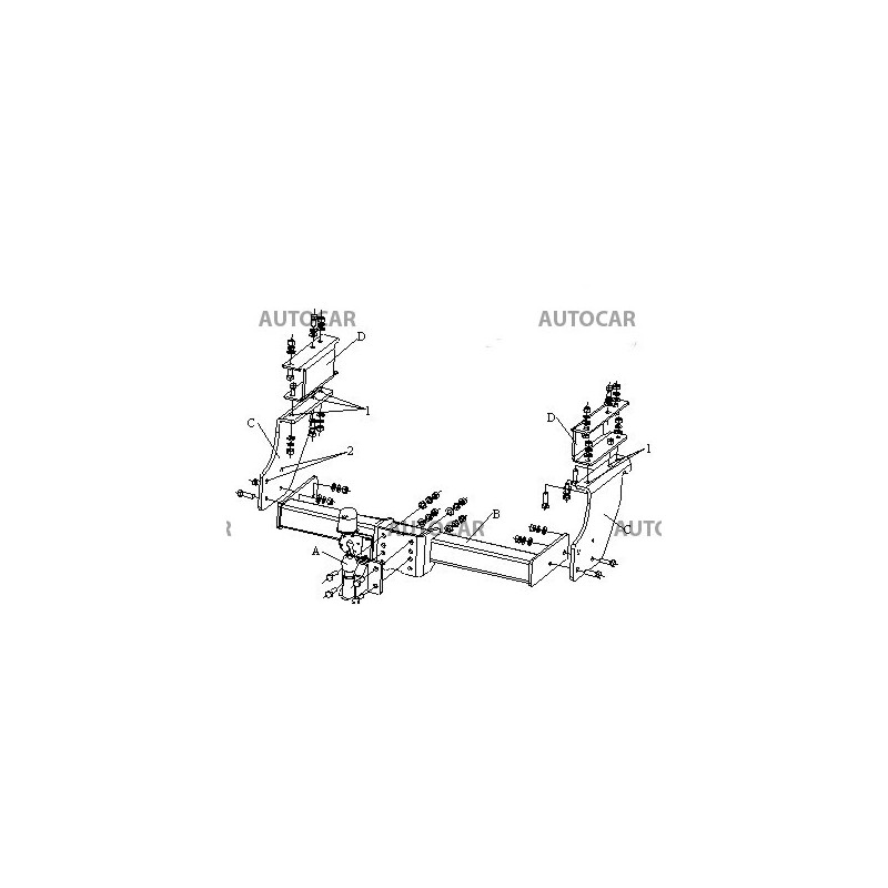 Ťažné zariadenie pre Eurocargo - Dodávka,valník - pevný systém - od 1998 do 