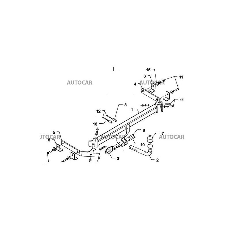 Ťažné zariadenie pre CX 7 - SUV - skrutkový systém - od 2007/10 do 
