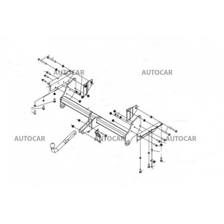 Ťažné zariadenie pre PAJERO - 3/5 dv. - automatický systém - od 2007 do 