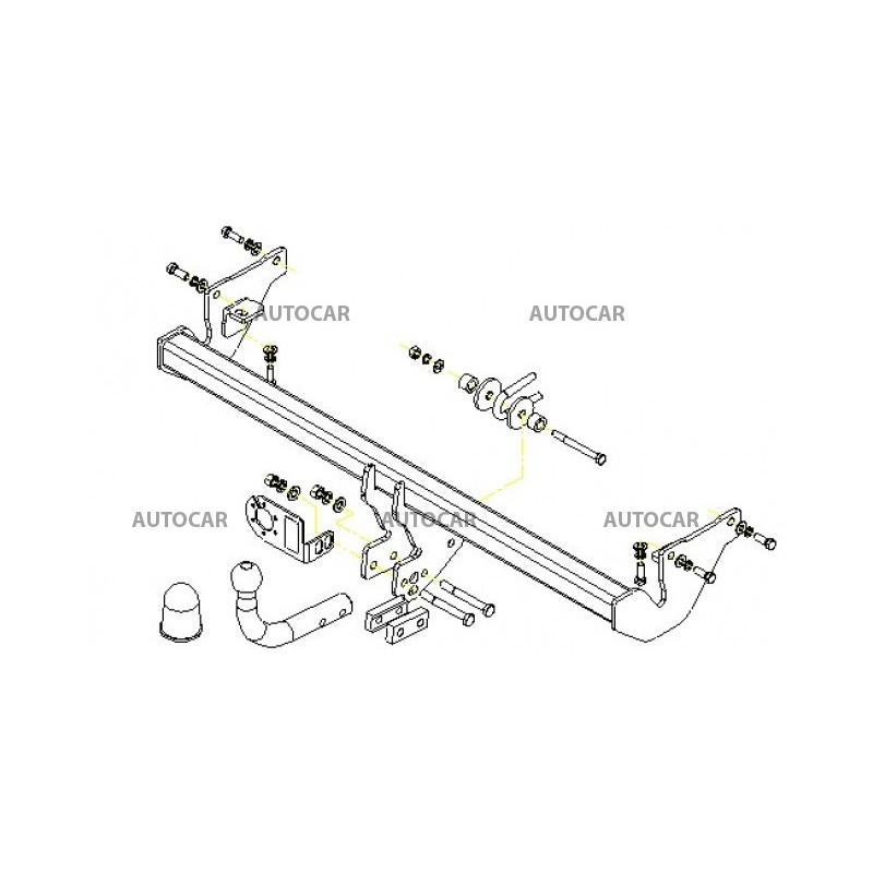Ťažné zariadenie pre SPACE STAR - (D 40) - automatický systém - od 1998 do 