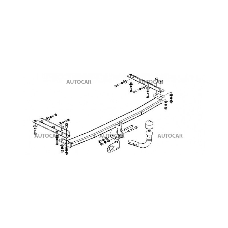 Ťažné zariadenie pre MICRA - 3/5 dv.(K 12) - automatický systém - od 2003/02 do 