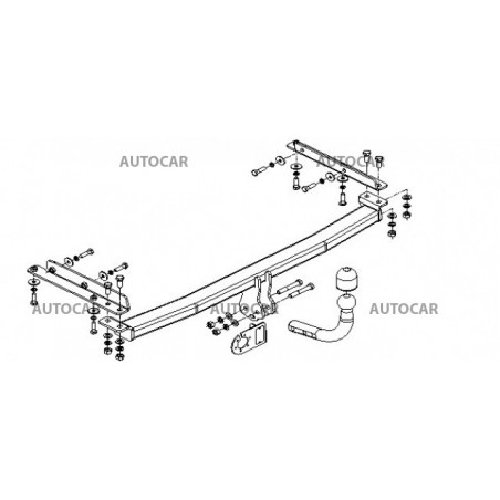 Ťažné zariadenie pre MICRA - 3/5 dv.(K 12) - automatický systém - od 2003/02 do Ťažné zariadenie pre MICRA - 3/5 dv.(K 12) - automatický systém - od 2003/02 do