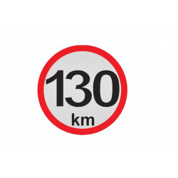 Nálepka rýchlosť 130km/hod - malá