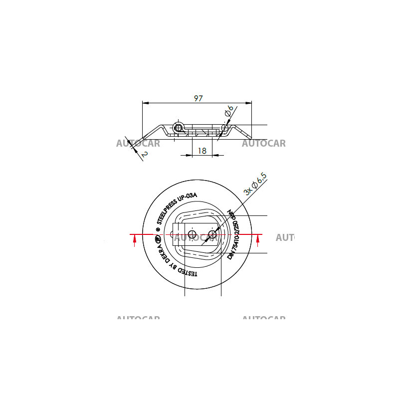 Podlahové oko UP-03A