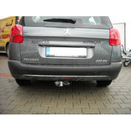 Ťažné zariadenie pre 207 SW - combi - automatický systém - od 2007 do Ťažné zariadenie pre 207 SW - combi - automatický systém - od 2007 do