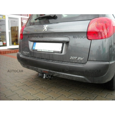 Ťažné zariadenie pre 207 SW - combi - automatický systém - od 2007 do Ťažné zariadenie pre 207 SW - combi - automatický systém - od 2007 do