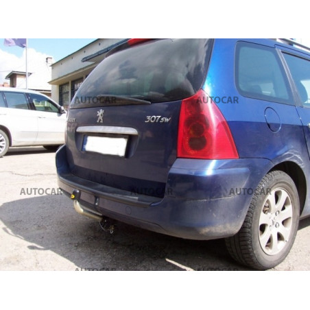 Ťažné zariadenie pre 307 SW - Combi - automatický systém - od 2001 do Ťažné zariadenie pre 307 SW - Combi - automatický systém - od 2001 do