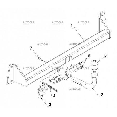 Ťažné zariadenie pre BMW X1 (F48) - skrutkový systém - od 2015/- Ťažné zariadenie pre BMW X1 (F48) - skrutkový systém - od 2015/-