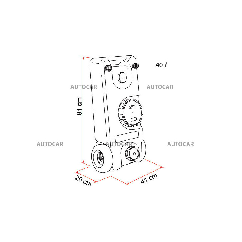 Zásobník na pitnú vodu FIAMMA 40 L