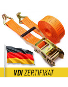 Upínací popruhy s certifikátem VDI 2700