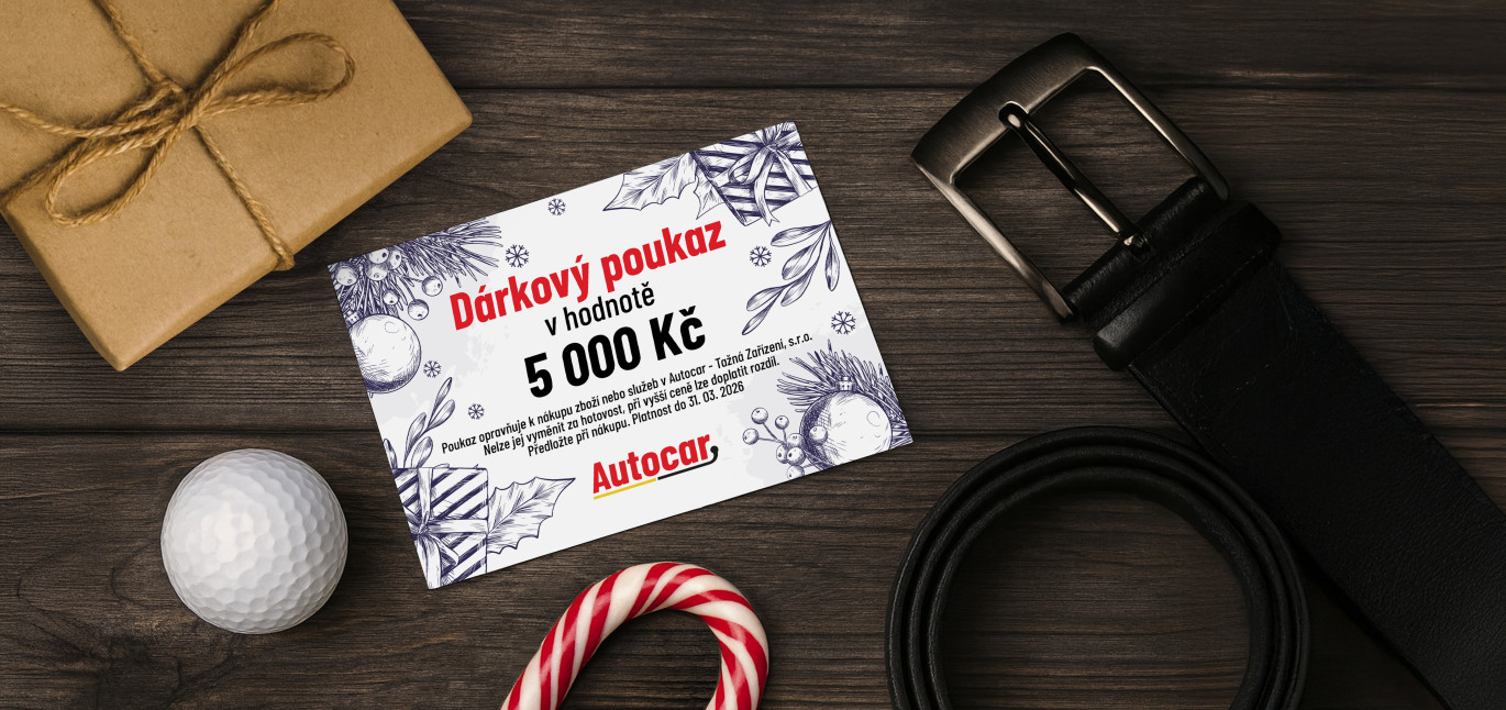  Dárkový poukaz AUTOCAR: Tip na vánoční dárky pro muže