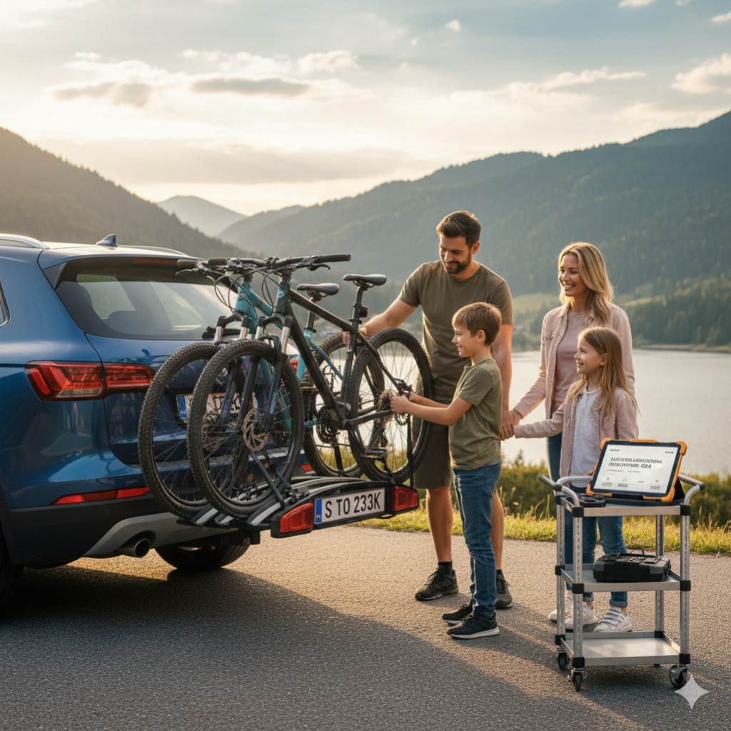 Nosič kol na tažné zařízení – tipy pro bezpečné rodinné cyklovýlety