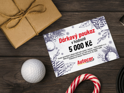  Dárkový poukaz AUTOCAR: Tip na vánoční dárky pro muže