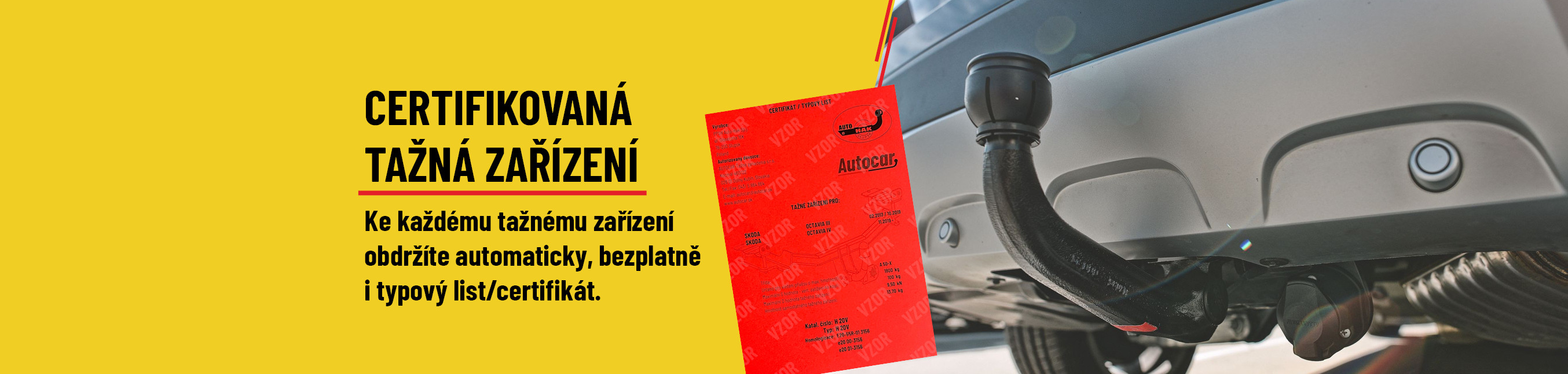 Certifikovaná tažná zařízení