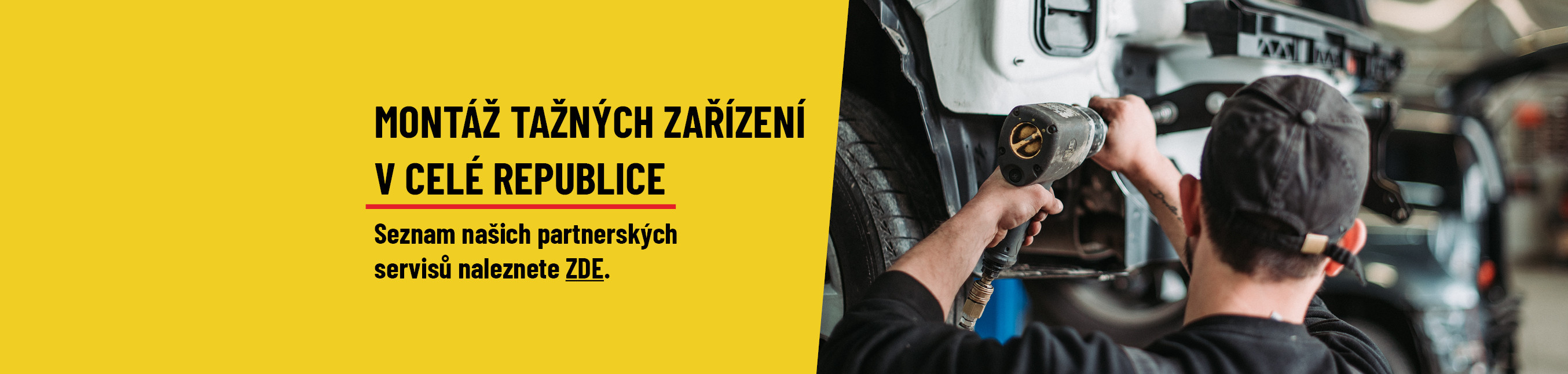 Montáž našich tažních po celém Česku