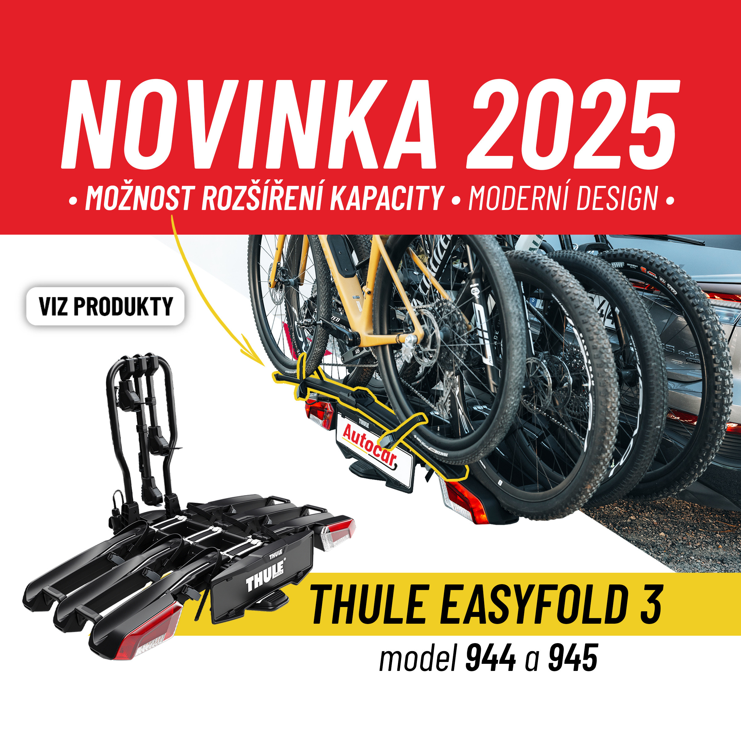 novinka Nosič kol Thule EasyFold 3
